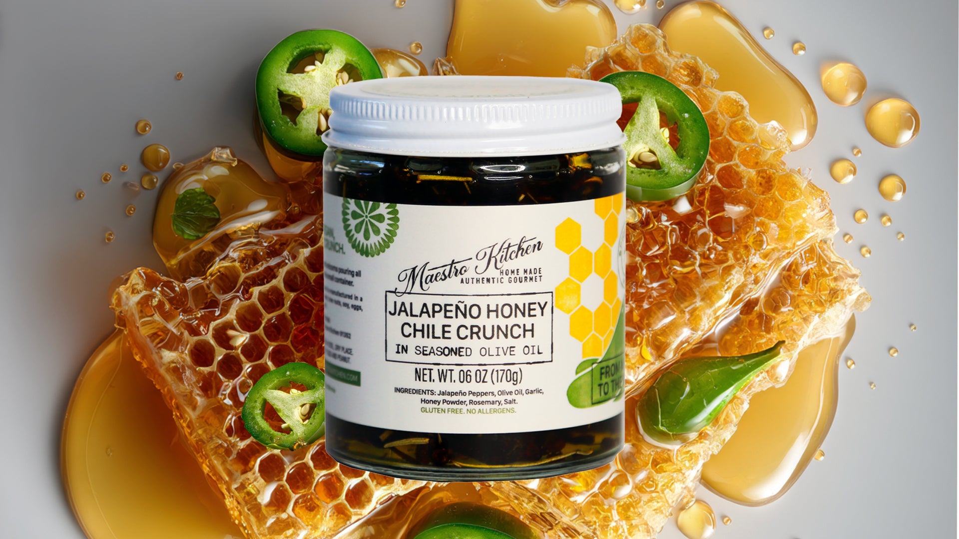 Jalapeño-Honey Chile Crunch / SWEET & MILD – Maestro Kitchen
